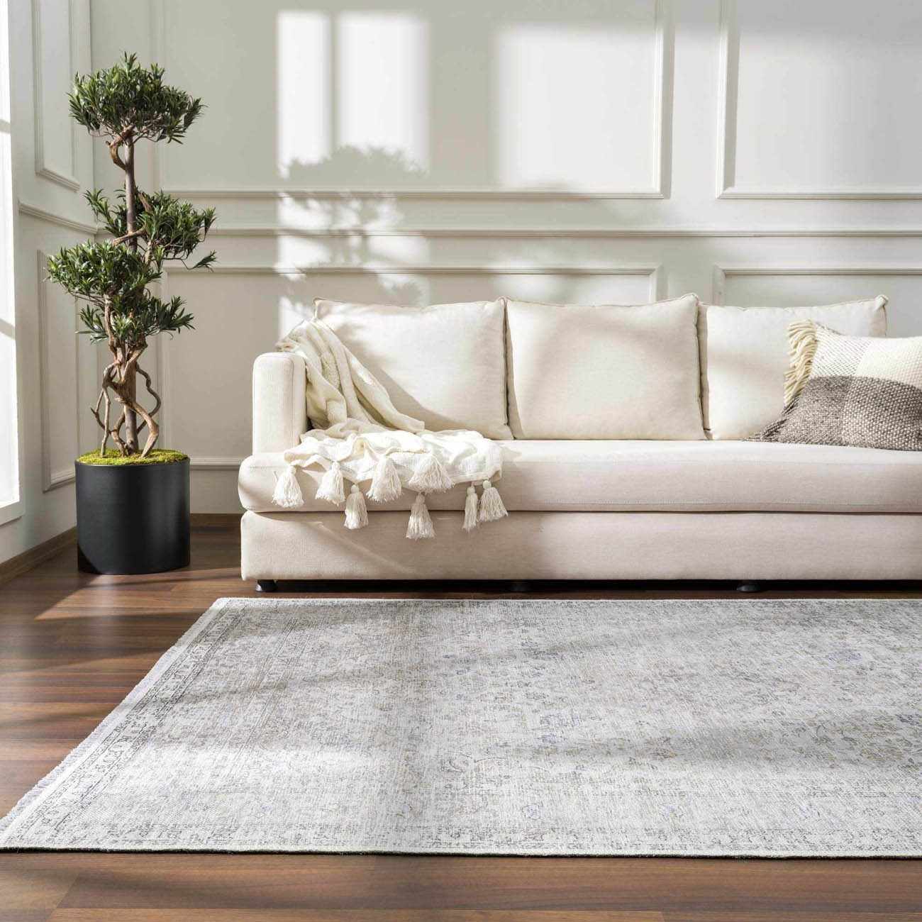 Cream Holi - 2301 Washable Area Rug - Quahog Bay Bedding