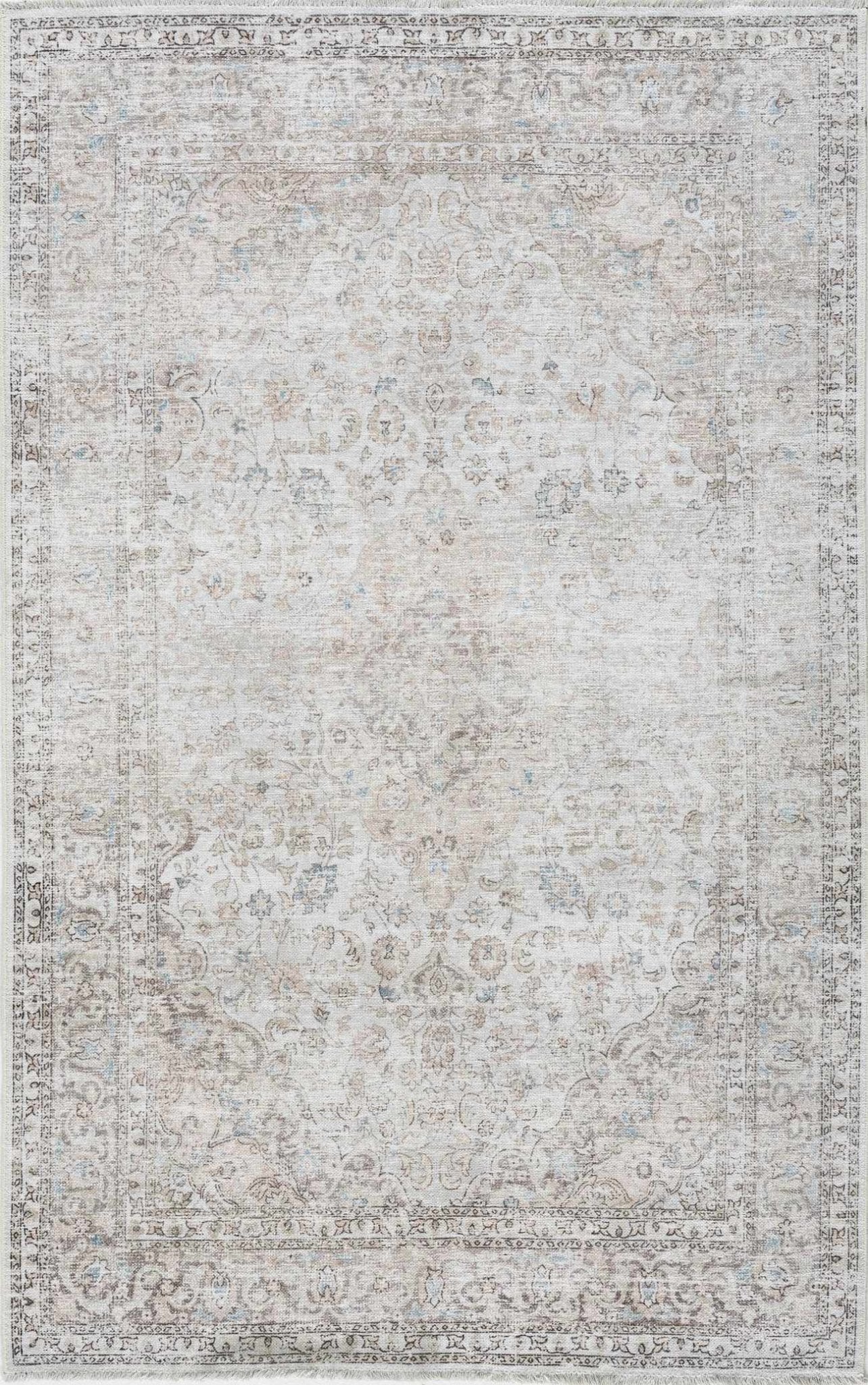 Cream Holi - 2301 Washable Area Rug - Quahog Bay Bedding