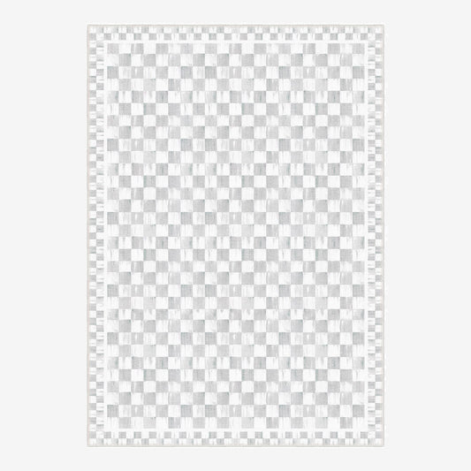 Crest Area Rug Flashrug - Modern, Stain Resistant, Chenille Cotton Rugs, Non-Slip Base - Quahog Bay Bedding