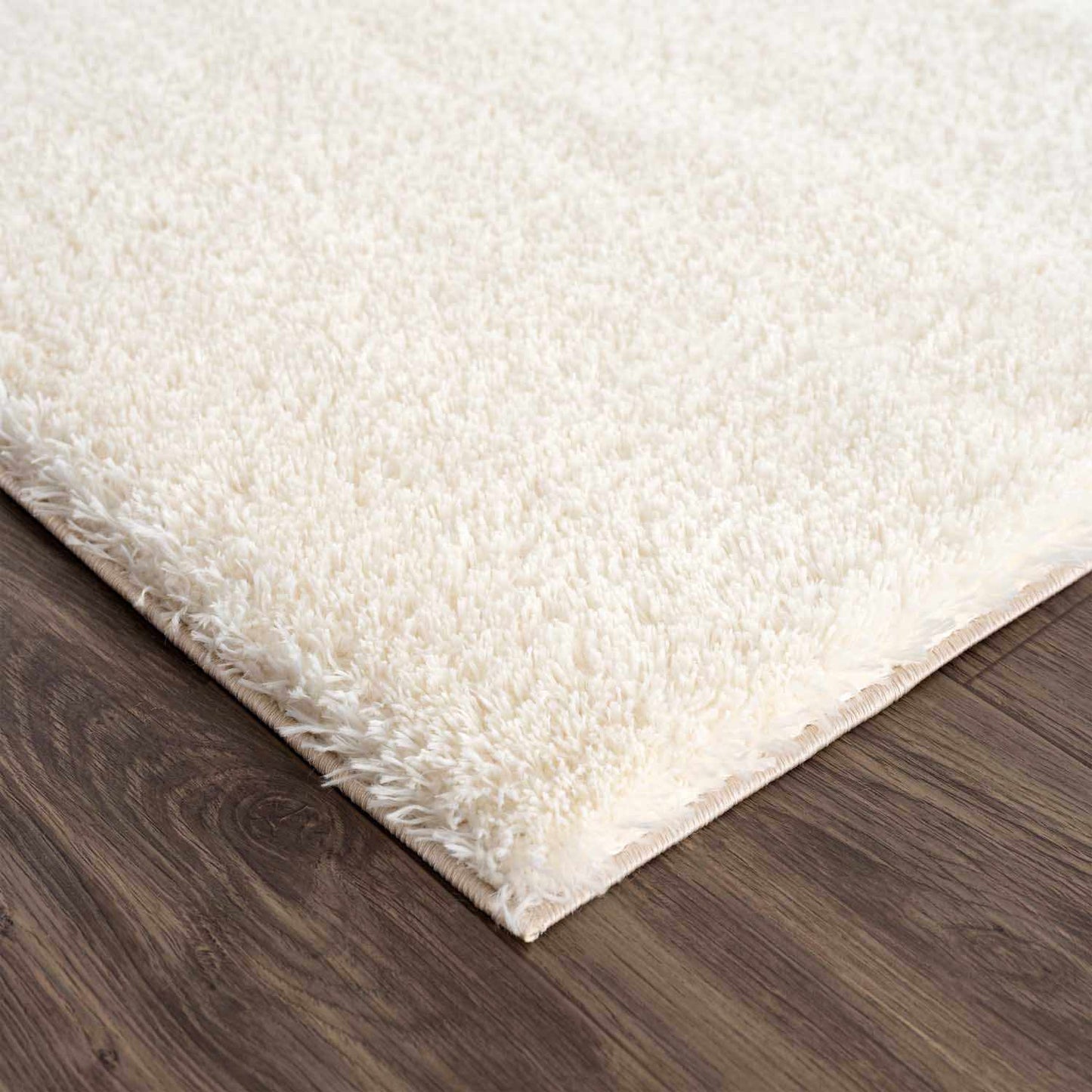 Crevalo Cream Subtle Wavy Abstract Modern Minimalist Polyester Machine Woven Area Rug - Quahog Bay Bedding