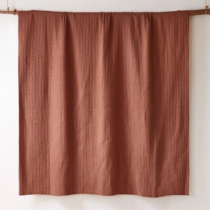 Cross Stitch 100% Cotton Quilt Set - Adobe - Quahog Bay Bedding