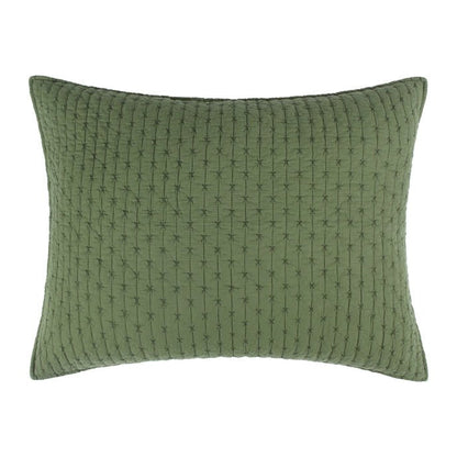Cross Stitch 100% Cotton Quilt Set - Forest Green - Christmas Quilt - Quahog Bay Bedding