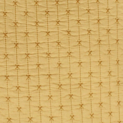 Cross Stitch 100% Cotton Quilt Set - Ochre - Quahog Bay Bedding