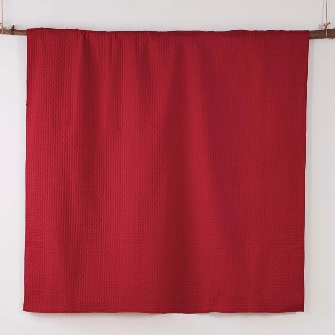 Cross Stitch 100% Cotton Quilt Set - Red - Christmas Quilts - Quahog Bay Bedding