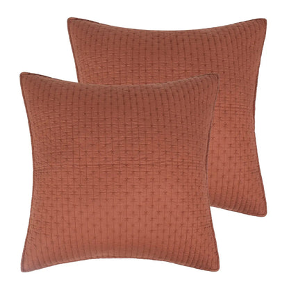 Cross Stitch Euro Sham Set of 2 - Quahog Bay Bedding