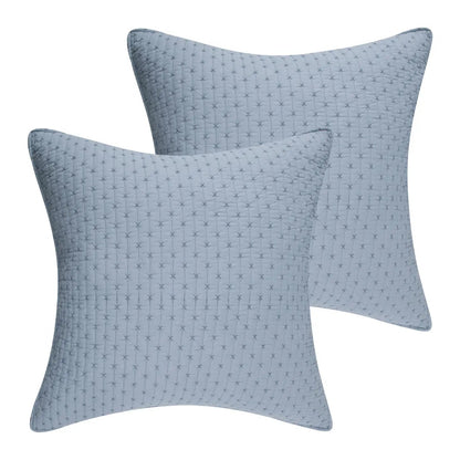 Cross Stitch Euro Sham Set of 2 - Quahog Bay Bedding