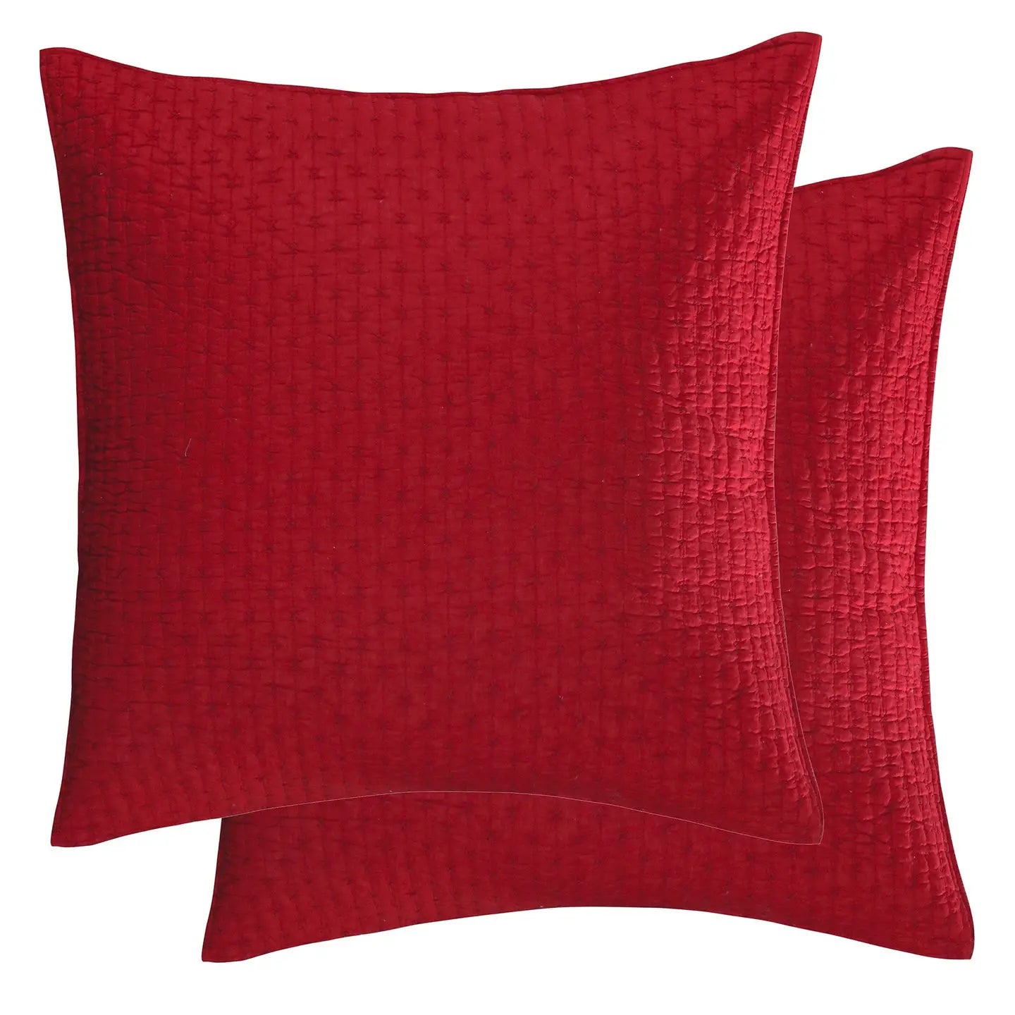 Cross Stitch Euro Sham Set of 2 - Quahog Bay Bedding