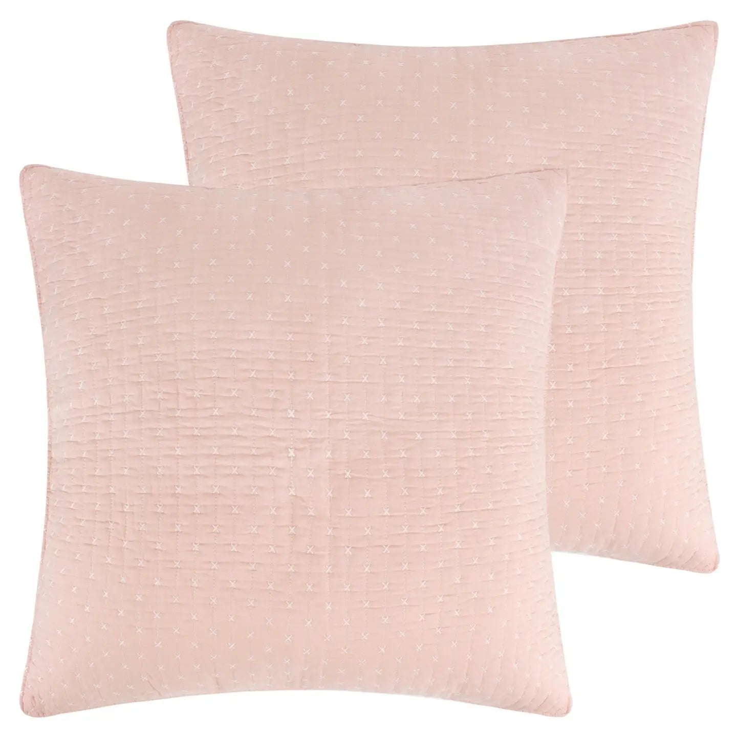 Cross Stitch Euro Sham Set of 2 - Quahog Bay Bedding