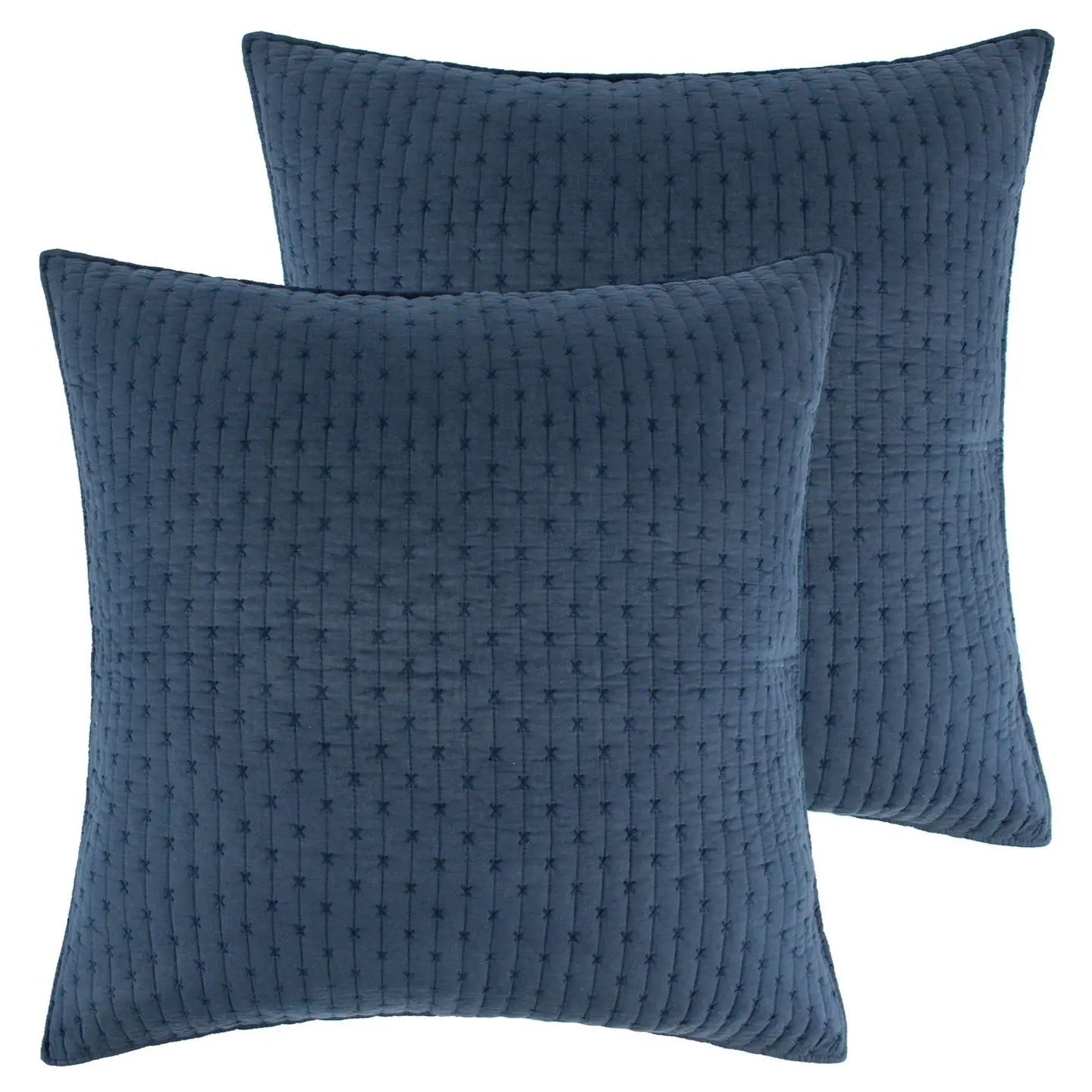 Cross Stitch Euro Sham Set of 2 - Quahog Bay Bedding