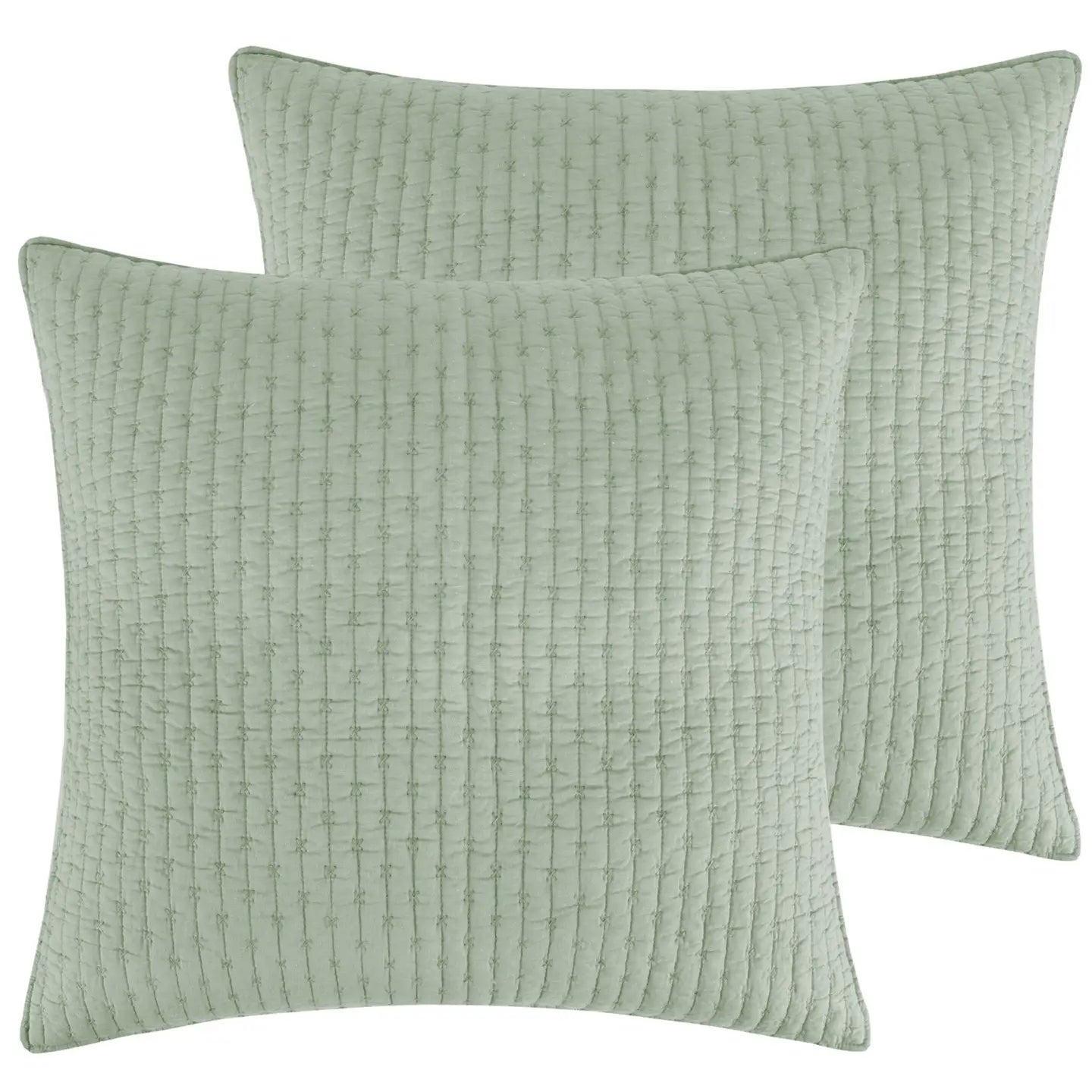 Cross Stitch Euro Sham Set of 2 - Quahog Bay Bedding