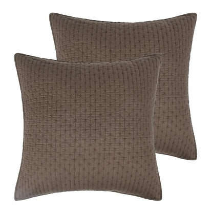 Cross Stitch Euro Sham Set of 2 - Quahog Bay Bedding