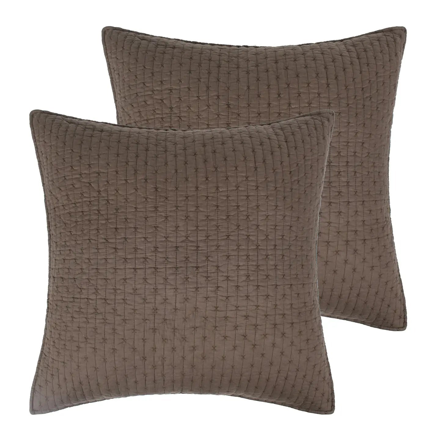 Cross Stitch Euro Sham Set of 2 - Quahog Bay Bedding