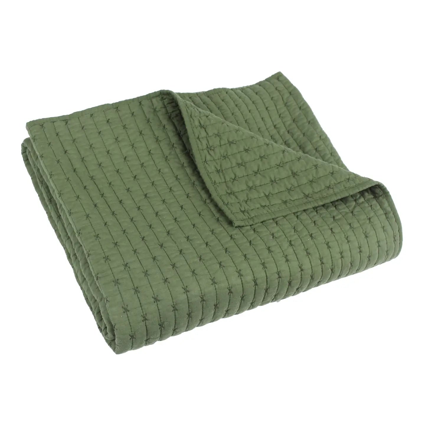 Cross Stitch Quilted Throw - Quahog Bay Bedding