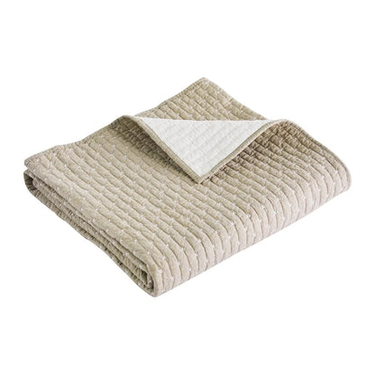 Cross Stitch Quilted Throw - Quahog Bay Bedding