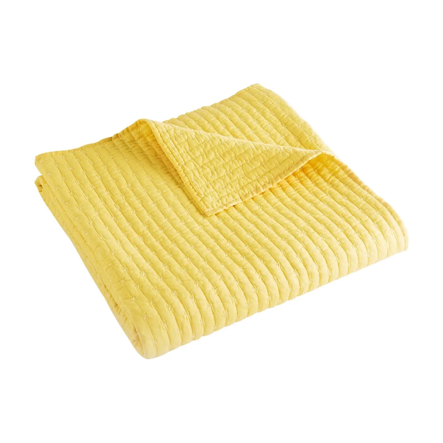 Cross Stitch Quilted Throw - Quahog Bay Bedding