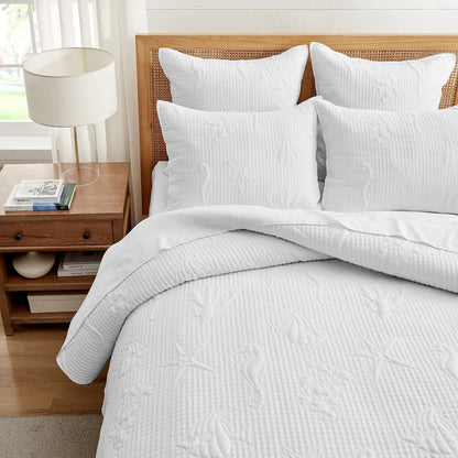 Cross Stitch Sea Quilt Set - Quahog Bay Bedding