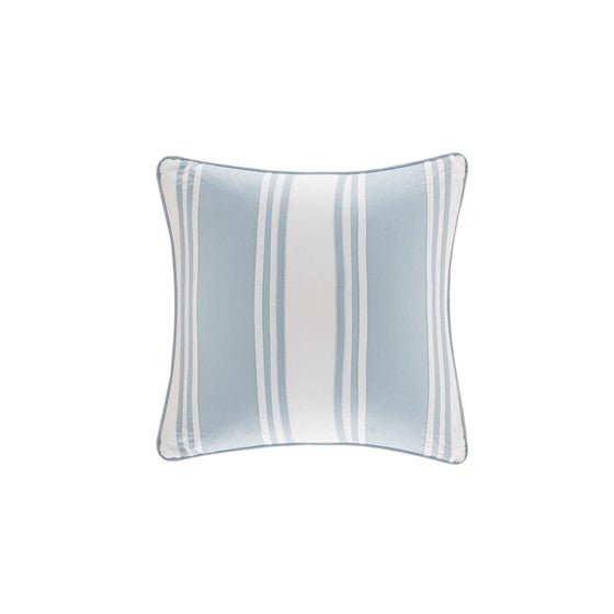 Crystal Beach Pieced Square Pillow Coastal Decor - Quahog Bay Bedding