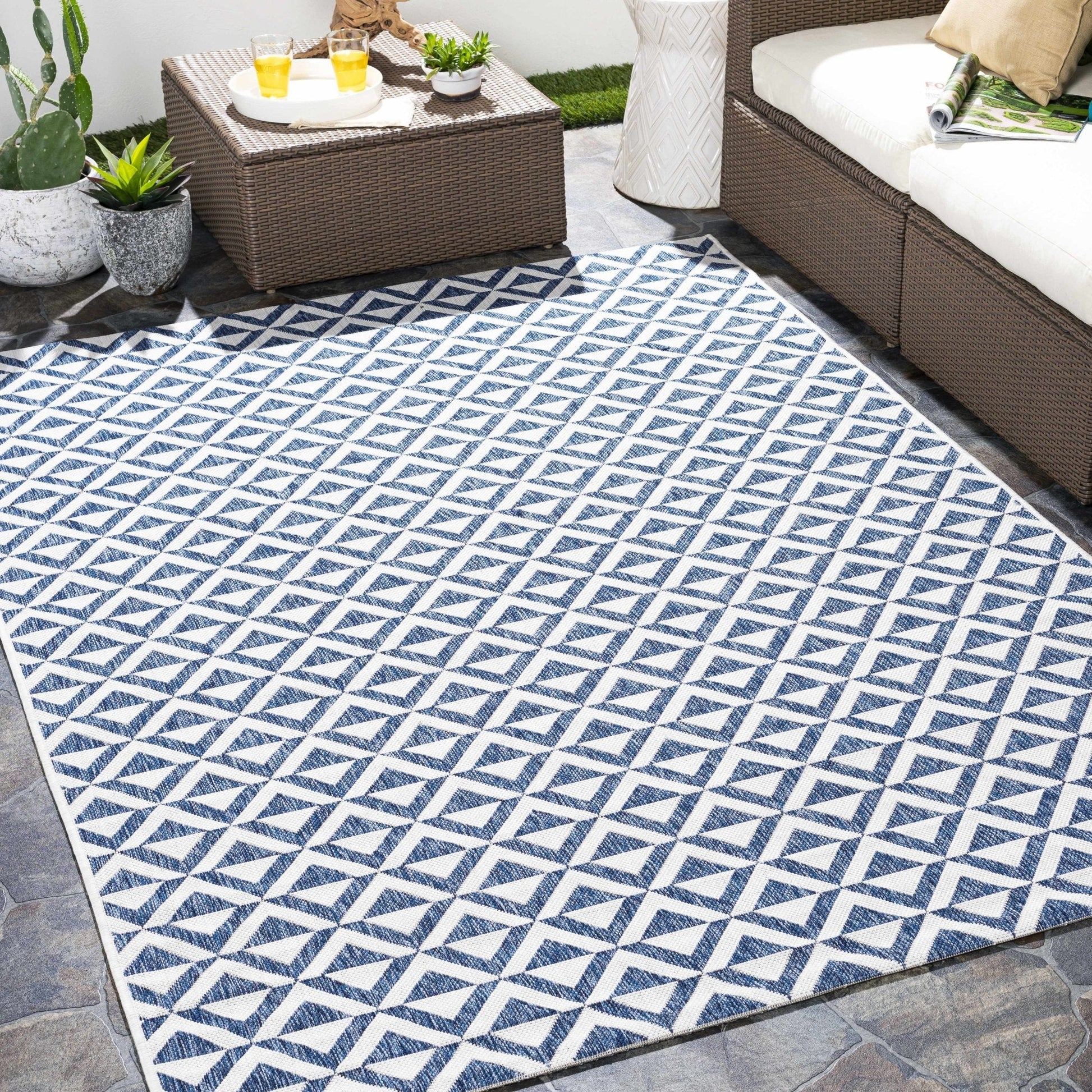 Cumby Denim Outdoor Area Carpet - Quahog Bay Bedding