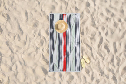 Dan River 2 - 4 Pack Cabana Stripe Beach Towel Set - Quahog Bay Bedding