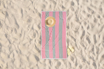 Dan River 2 - 4 Pack Cabana Stripe Beach Towel Set - Quahog Bay Bedding