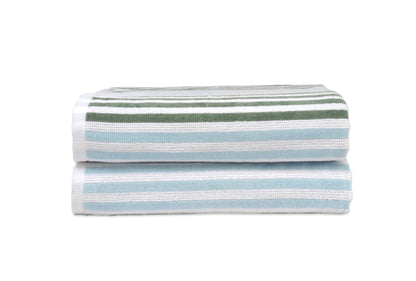 Dan River 2 - 4 Pack Cabana Stripe Beach Towel Set - Quahog Bay Bedding