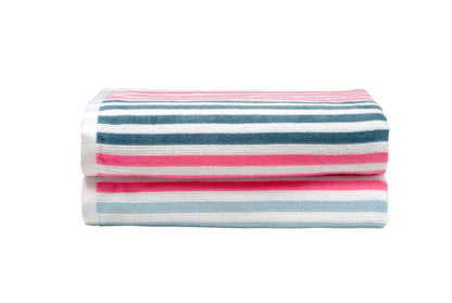 Dan River 2 - 4 Pack Cabana Stripe Beach Towel Set - Quahog Bay Bedding