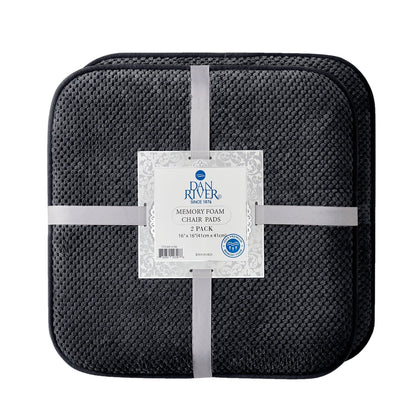 Dan River 2 - 4 Pack Memory Foam Non - Slip 16x16'' Chair Cushion Pad - Quahog Bay Bedding