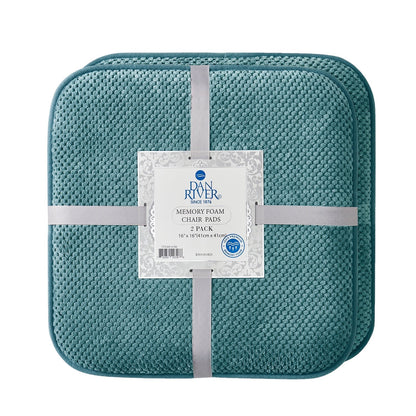 Dan River 2 - 4 Pack Memory Foam Non - Slip 16x16'' Chair Cushion Pad - Quahog Bay Bedding