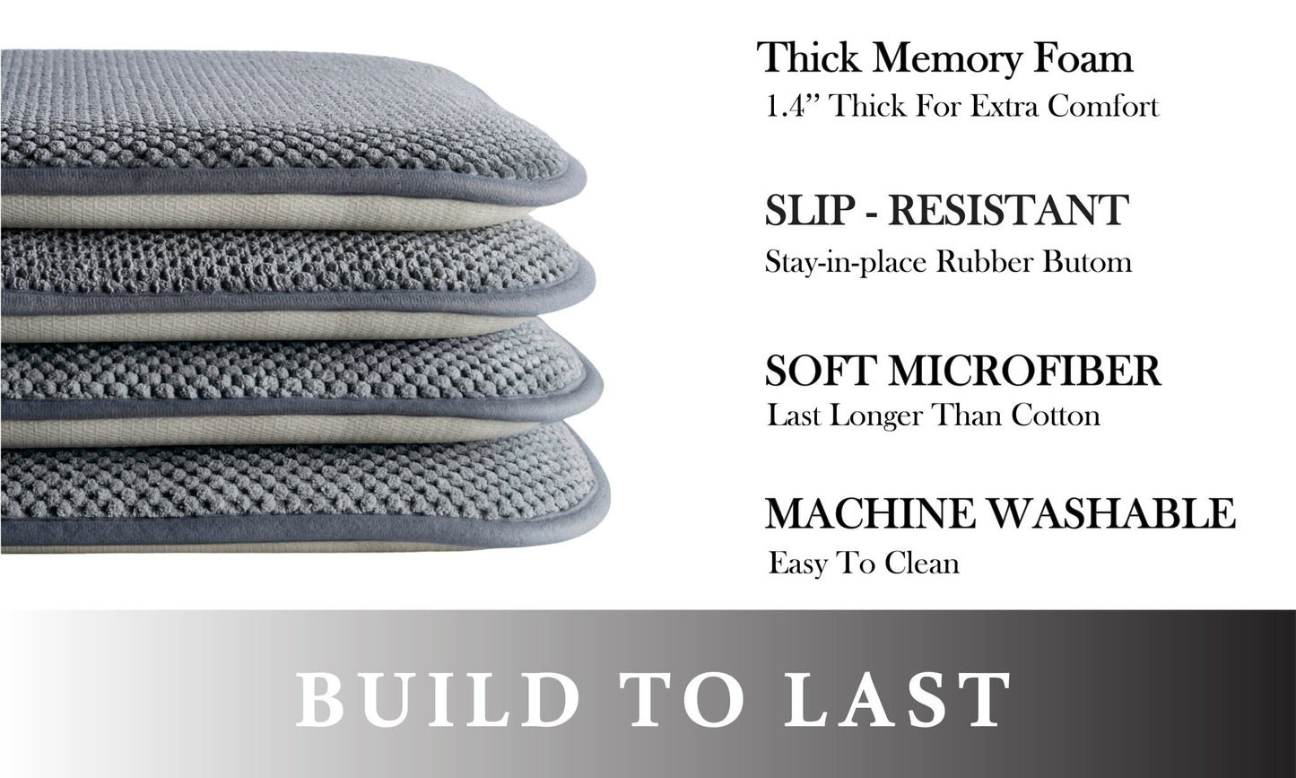 Dan River 2 - 4 Pack Memory Foam Non - Slip 16x16'' Chair Cushion Pad - Quahog Bay Bedding
