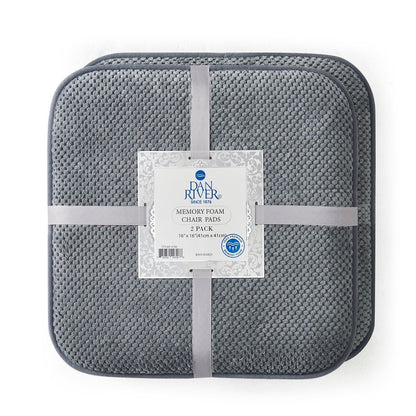 Dan River 2 - 4 Pack Memory Foam Non - Slip 16x16'' Chair Cushion Pad - Quahog Bay Bedding