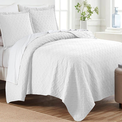 Dan River 3 - Piece Basket Pinsonic Quilt Set - Quahog Bay Bedding