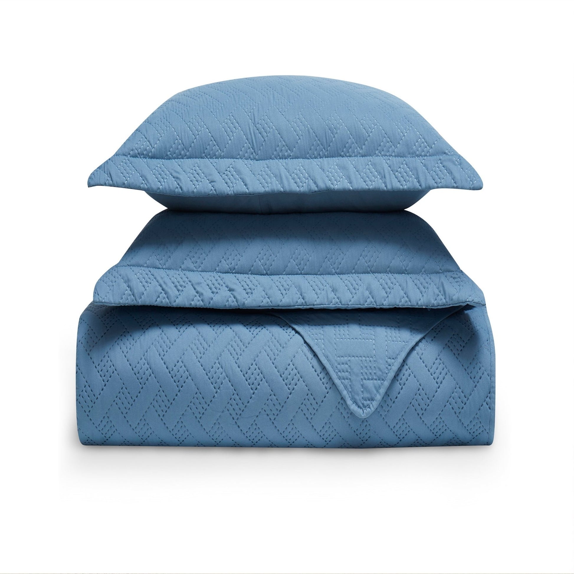 Dan River 3 - Piece Basket Pinsonic Quilt Set - Quahog Bay Bedding