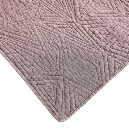 Dancing Triangles Stonewashed Cotton Quilt Set - Quahog Bay Bedding