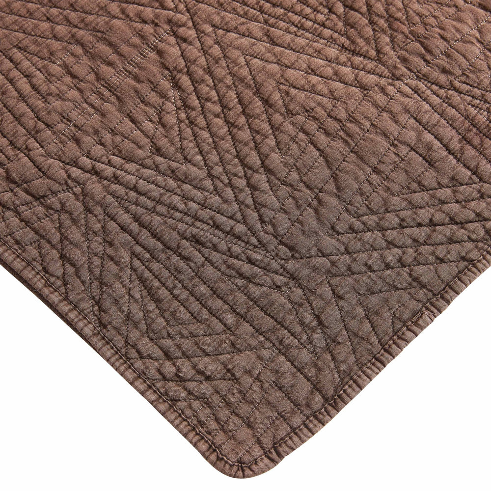 Dancing Triangles Stonewashed Cotton Quilt Set - Quahog Bay Bedding
