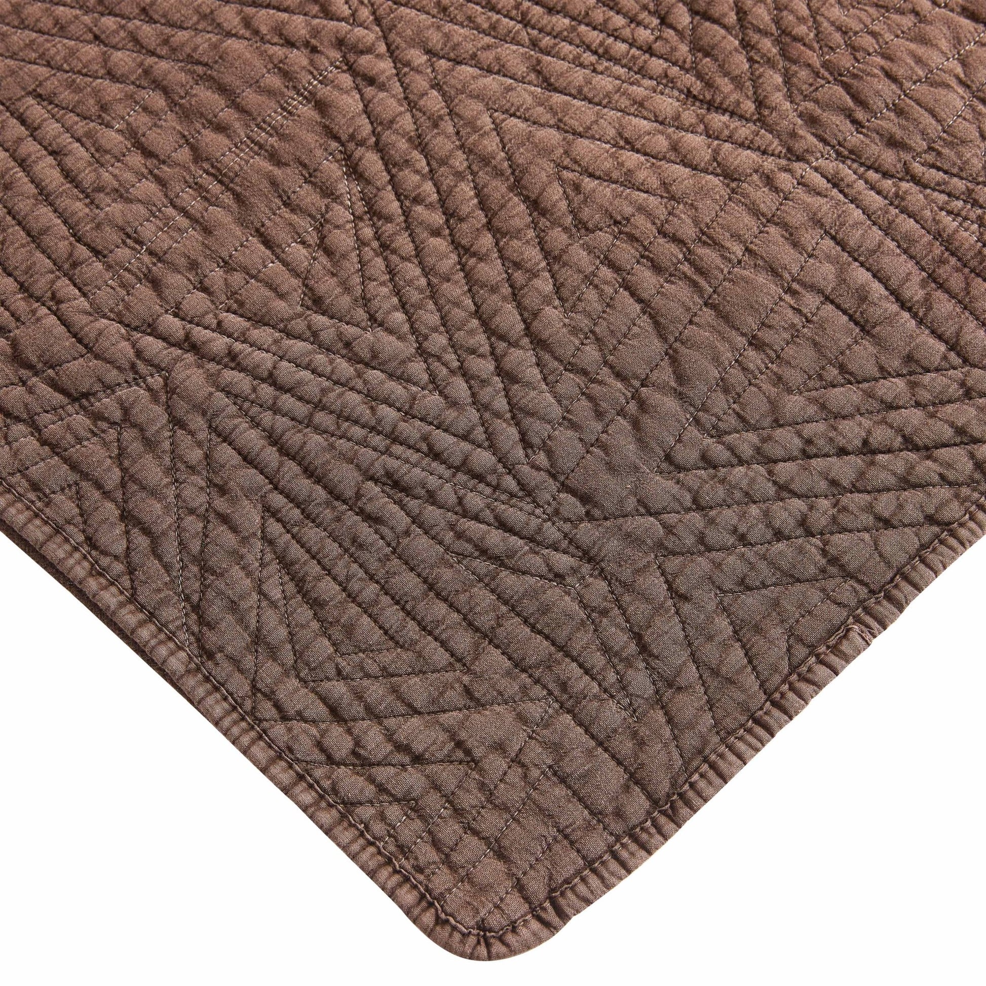 Dancing Triangles Stonewashed Cotton Quilt Set - Quahog Bay Bedding