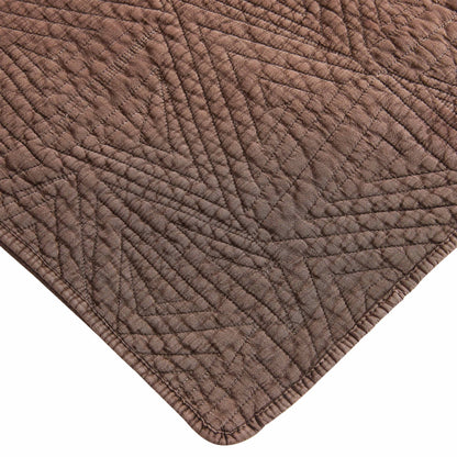 Dancing Triangles Stonewashed Cotton Quilt Set - Quahog Bay Bedding