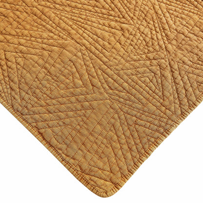 Dancing Triangles Stonewashed Cotton Quilt Set - Quahog Bay Bedding