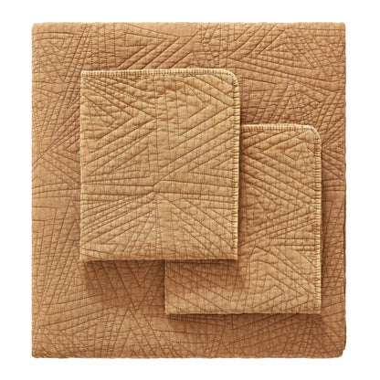 Dancing Triangles Stonewashed Cotton Quilt Set - Quahog Bay Bedding