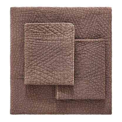 Dancing Triangles Stonewashed Cotton Quilt Set - Quahog Bay Bedding