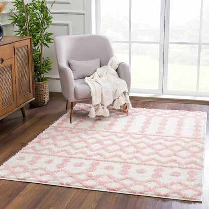 Darva Pink Plush Area Carpet - Quahog Bay Bedding