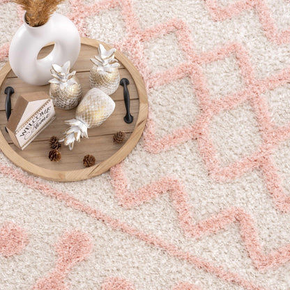 Darva Pink Plush Area Carpet - Quahog Bay Bedding