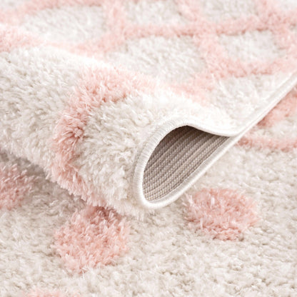 Darva Pink Plush Area Carpet - Quahog Bay Bedding