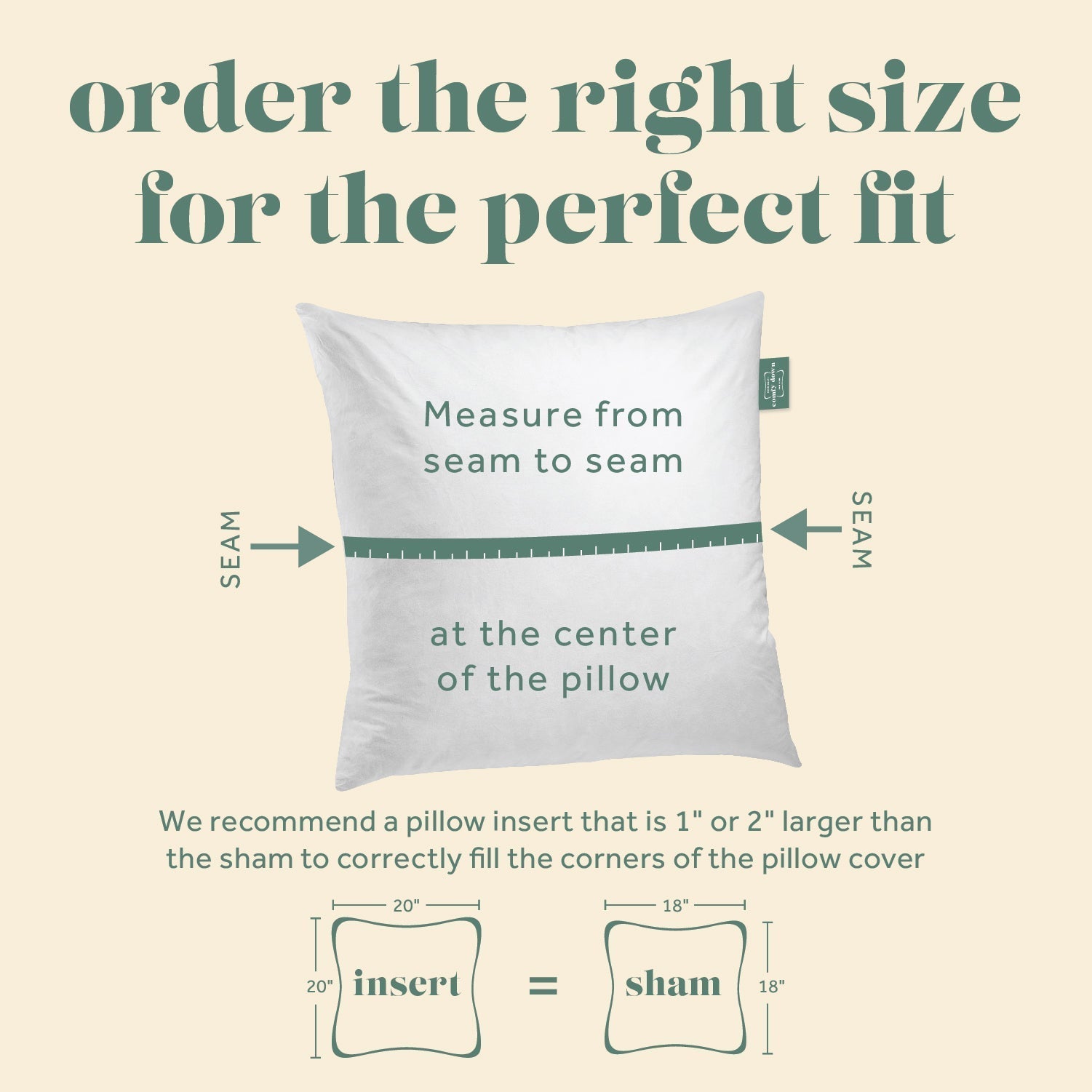 Daydream Luxury Square Pillow Insert - Quahog Bay Bedding
