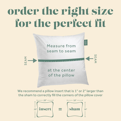 Daydream Luxury Square Pillow Insert - Quahog Bay Bedding