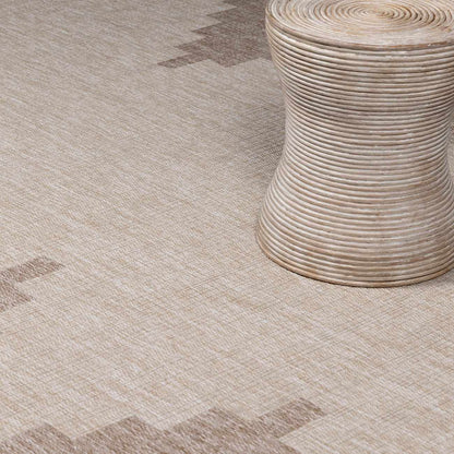 Djugun Beige Indoor & Outdoor Rug - Quahog Bay Bedding