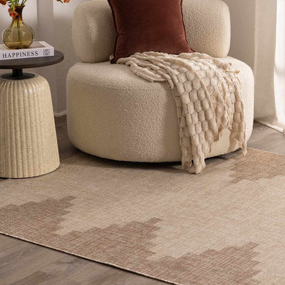 Djugun Beige Indoor & Outdoor Rug - Quahog Bay Bedding