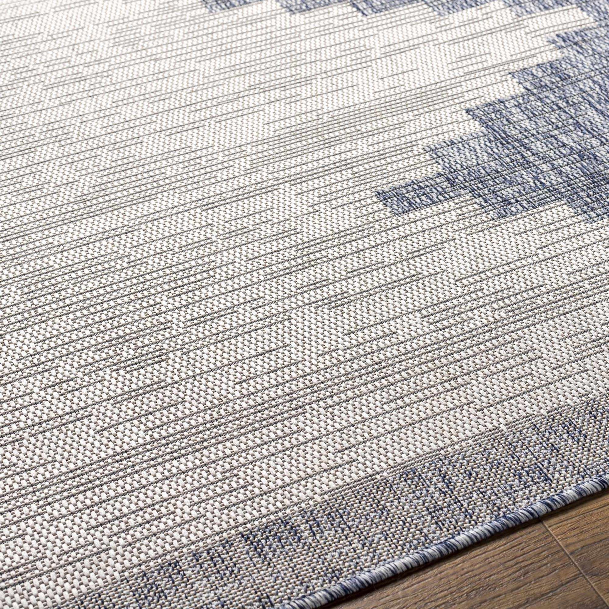 Djugun Blue Outdoor Rug - Quahog Bay Bedding
