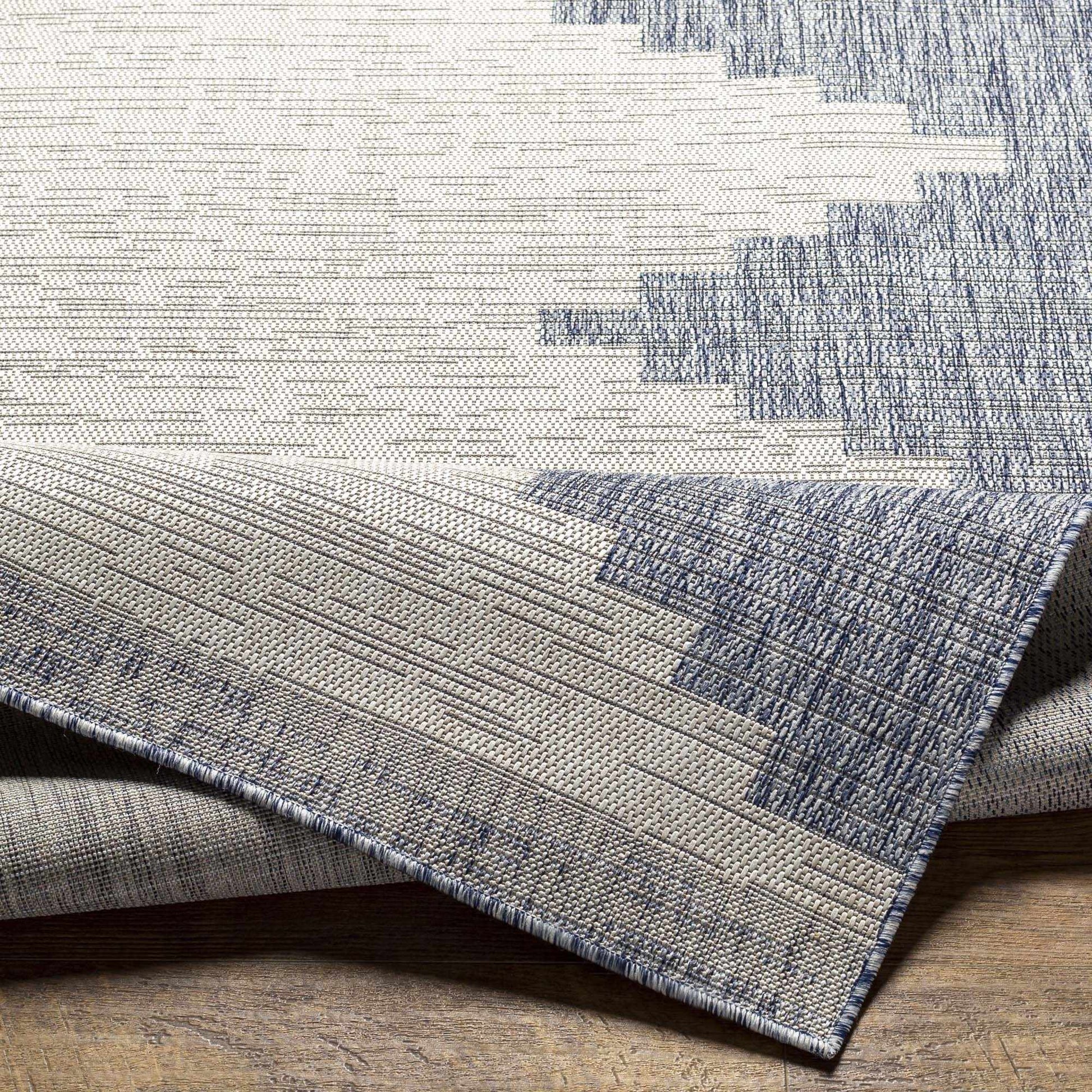 Djugun Blue Outdoor Rug - Quahog Bay Bedding