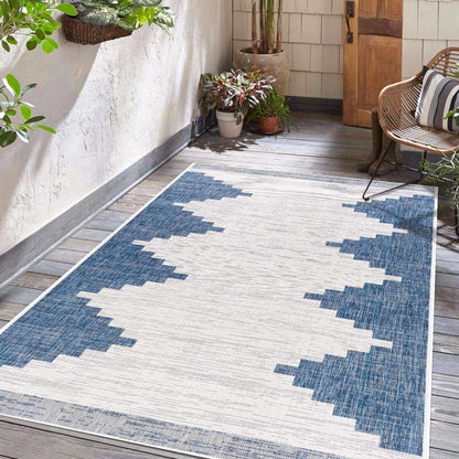 Djugun Navy Blue Performance Rug - Promo - Quahog Bay Bedding