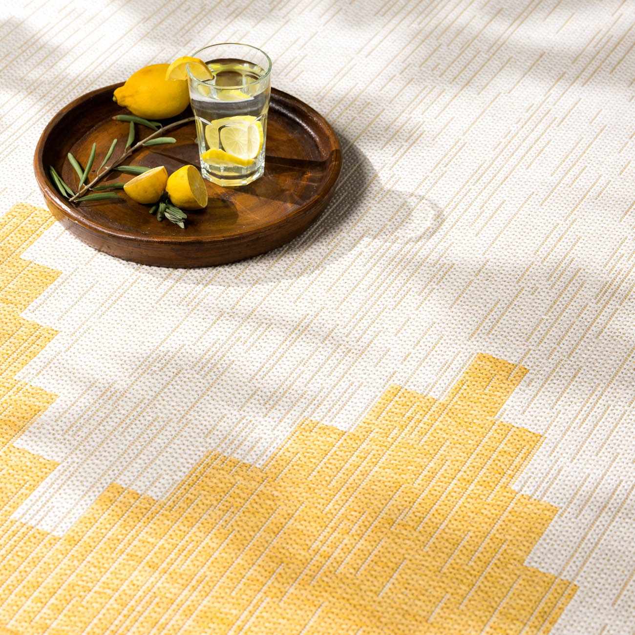 Djugun Yellow Outdoor Rug - Quahog Bay Bedding